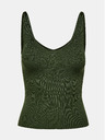 Jacqueline de Yong Tmavozelené rebrované tielko JDY Nanna