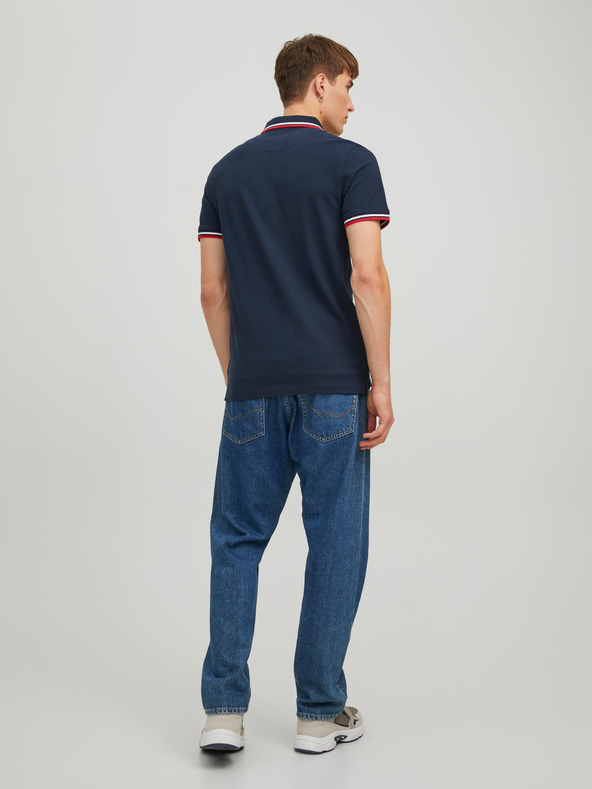 Jack & Jones Tmavomodrá polokošeľa Jack & Jones Paulos