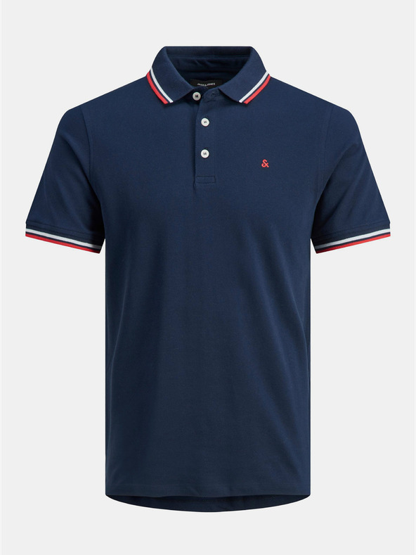 Jack & Jones Tmavomodrá polokošeľa Jack & Jones Paulos