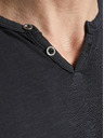 Jack & Jones Čierna košeľa Jack & Jones Esplit s gombíkmi