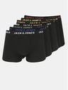 Jack & Jones Súprava siedmich čiernych boxeriek Jack & Jones Basic