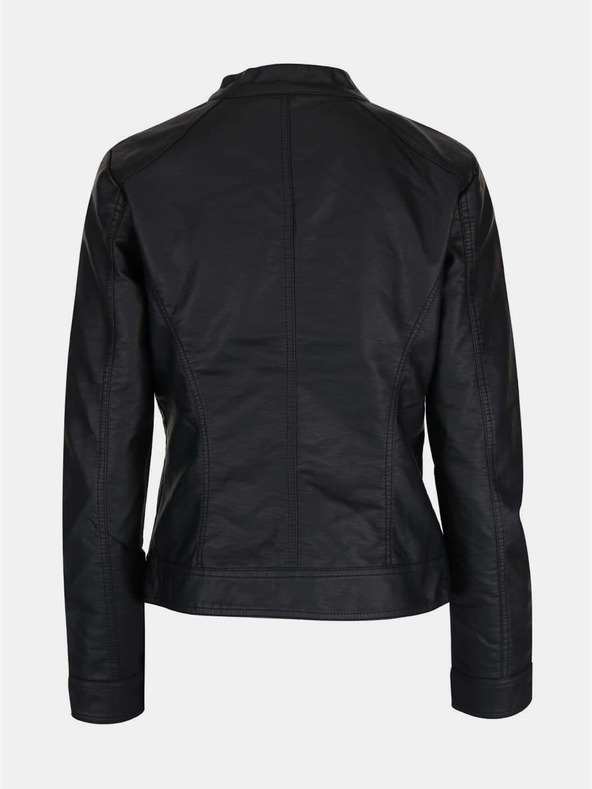 ONLY Čierna dámska kožená bunda ONLY Bandit