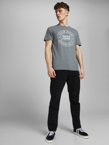 Jack & Jones Čierne rovné džínsy Jack & Jones Chris