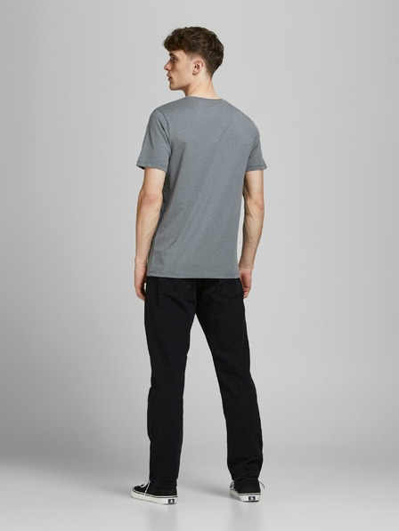 Jack & Jones Čierne rovné džínsy Jack & Jones Chris