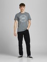 Jack & Jones Čierne rovné džínsy Jack & Jones Chris