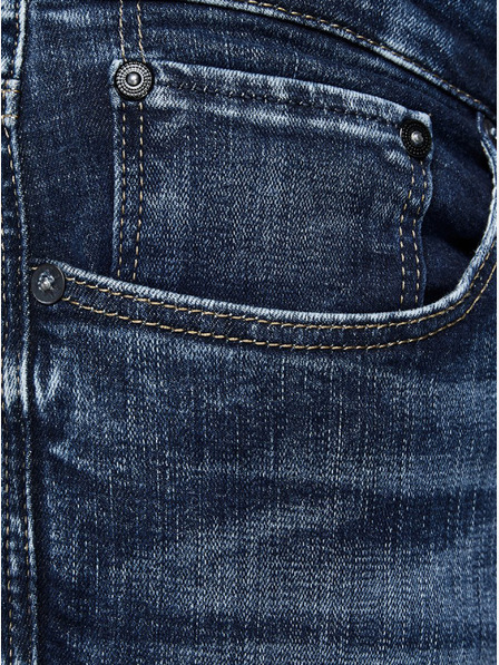 Jack & Jones Modré pánske úzke džínsy Jack & Jones Glenn