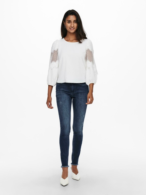 ONLY Tmavomodré úzke džínsy ONLY Blush