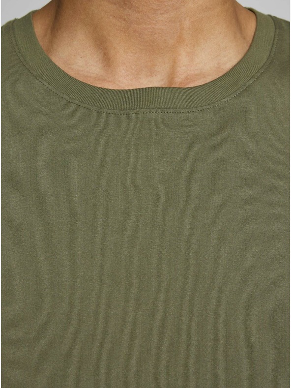 Jack & Jones Khaki základné tričko Jack & Jones Organic