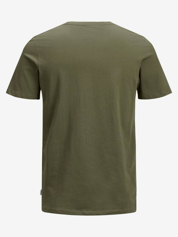 Jack & Jones Khaki základné tričko Jack & Jones Organic