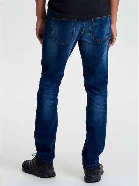 ONLY & SONS Modré džínsy so spraným efektom ONLY & SONS Weft