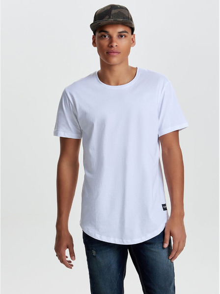 ONLY & SONS Biele basic tričko ONLY & SONS Matt