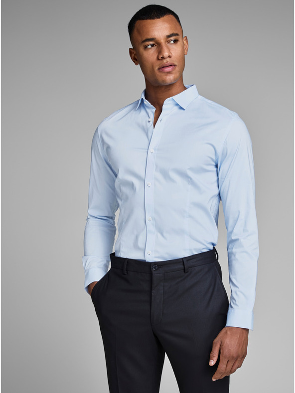 Jack & Jones Svetlomodrá pánska formálna košeľa Jack & Jones Parma