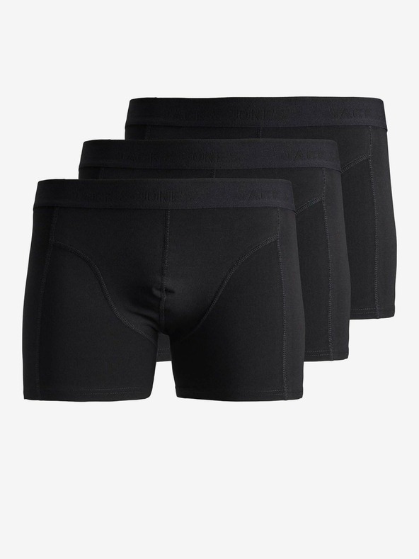 Jack & Jones Sada troch čiernych boxeriek Jack & Jones