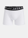 Jack & Jones Súprava troch bielych pánskych boxeriek Jack & Jones Sense