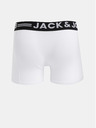 Jack & Jones Súprava troch bielych pánskych boxeriek Jack & Jones Sense