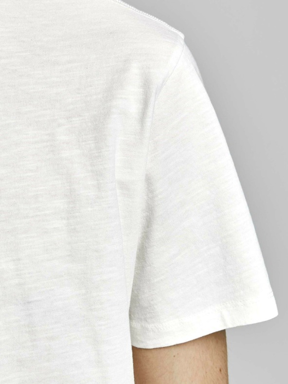 Jack & Jones Krémové základné tričko Jack & Jones Basher