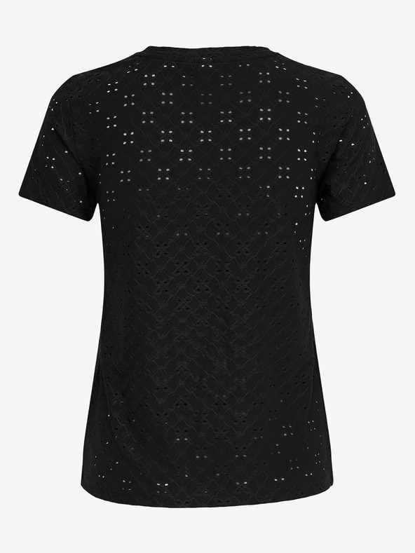 Jacqueline de Yong Čierne tričko JDY Cathinka