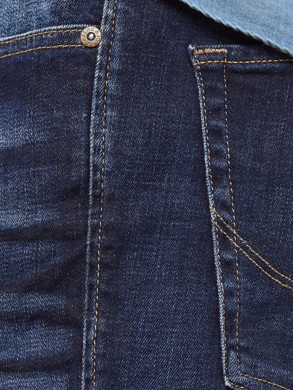 Jack & Jones Tmavomodré slim fit džínsy Jack & Jones Clark