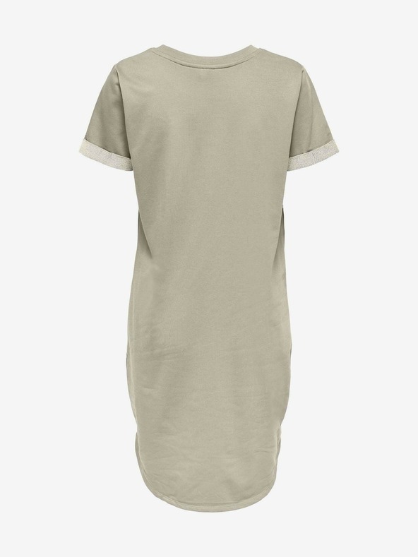 Jacqueline de Yong Béžové základné šaty JDY Ivy