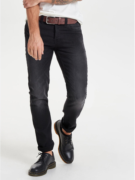 ONLY & SONS Čierne slim fit džínsy ONLY & SONS Loom