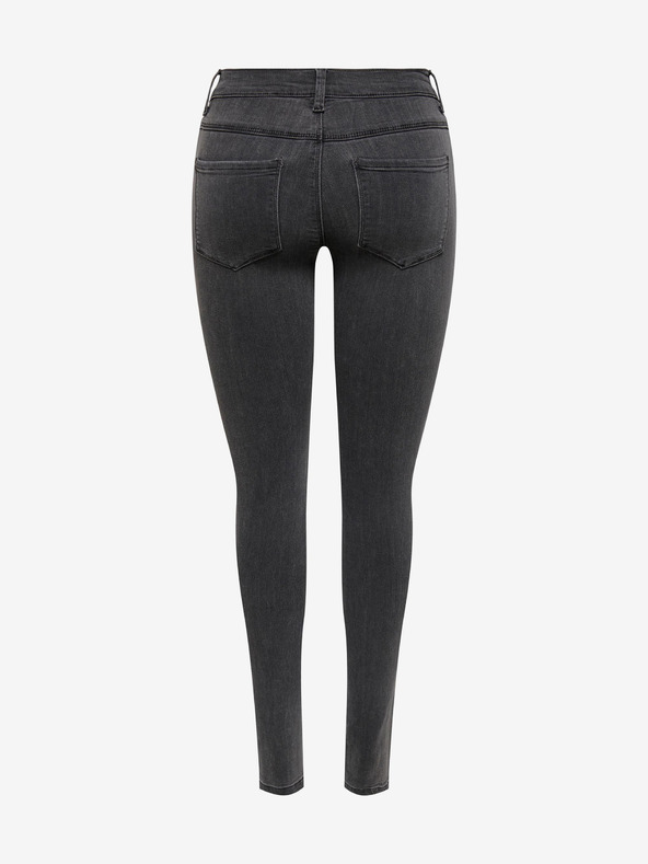 ONLY Tmavosivé skinny fit džínsy ONLY Rain Life