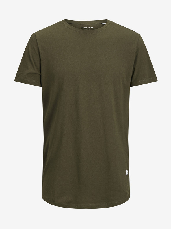 Jack & Jones Khaki pánske základné tričko Jack & Jones Noa