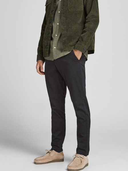 Jack & Jones Čierne chino nohavice Jack & Jones Marco
