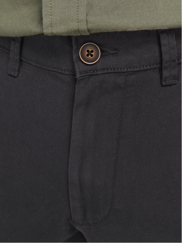 Jack & Jones Čierne chino nohavice Jack & Jones Marco
