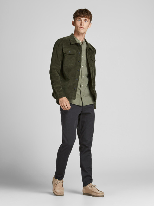 Jack & Jones Čierne chino nohavice Jack & Jones Marco