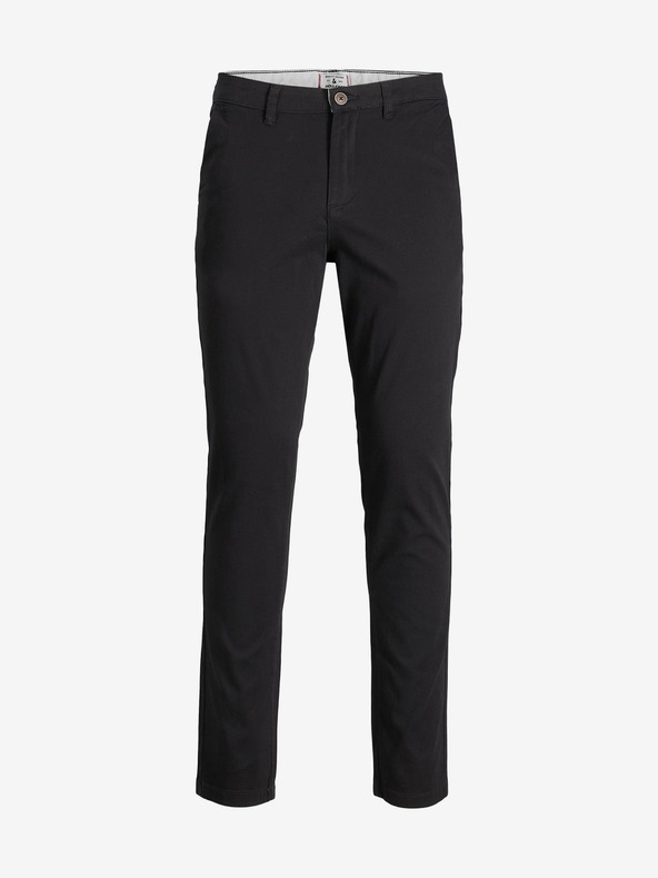 Jack & Jones Čierne chino nohavice Jack & Jones Marco