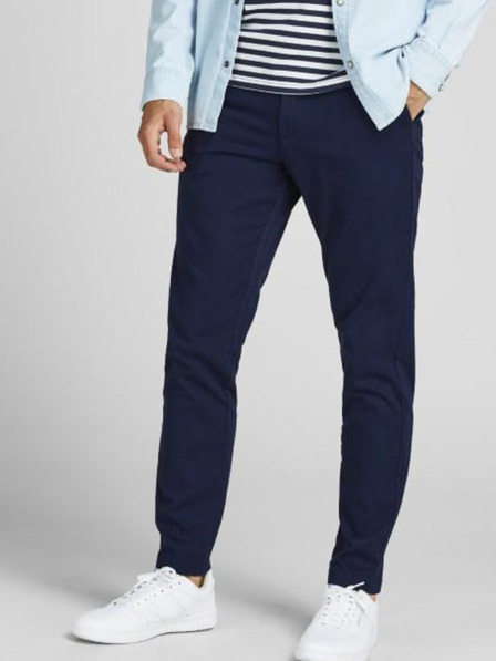 Jack & Jones Tmavomodré chino nohavice Jack & Jones Marco