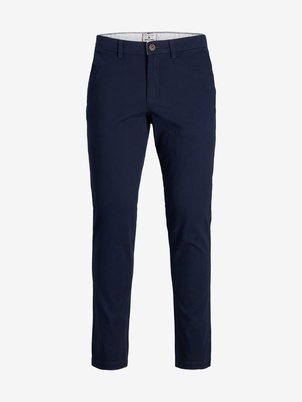 Jack & Jones Tmavomodré chino nohavice Jack & Jones Marco