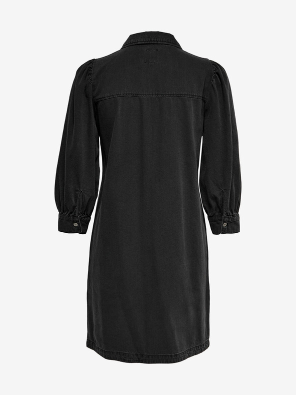 ONLY Čierne džínsové košeľové šaty ONLY Felica