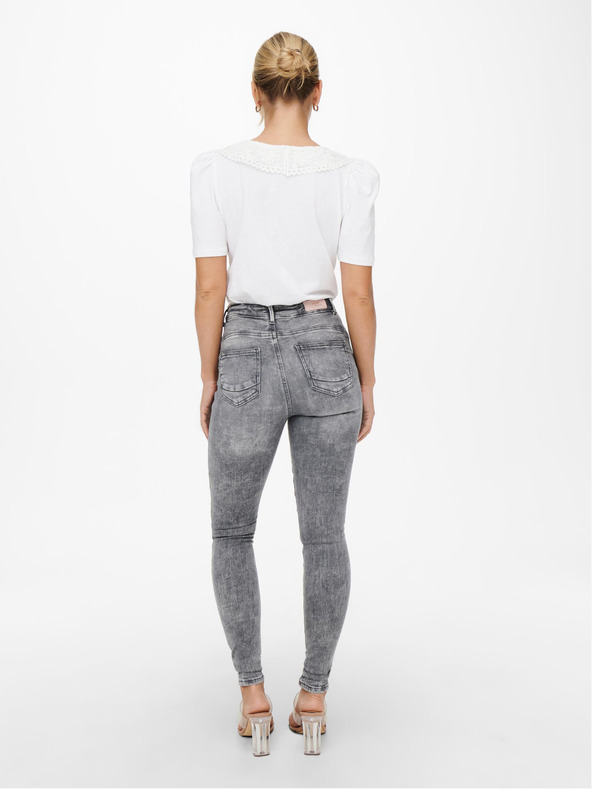 ONLY Šedé úzke džínsy ONLY Power