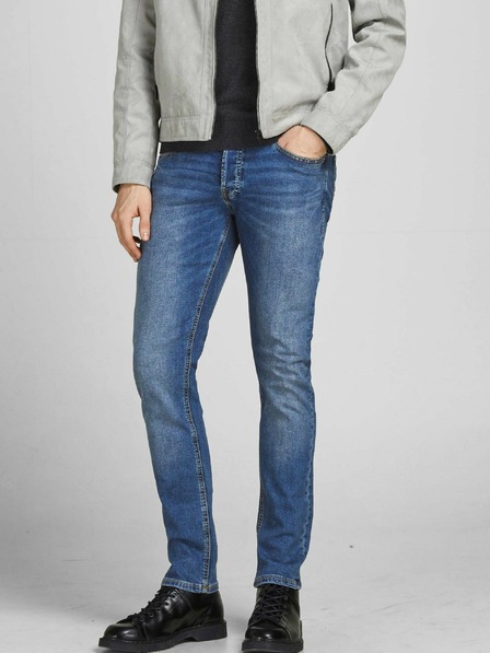 Jack & Jones Modré slim fit džínsy Jack & Jones Glenn