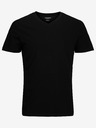 Jack & Jones Čierne pánske základné tričko Jack & Jones