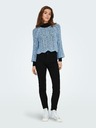 ONLY Modrý dámsky strihaný sveter ONLY Nola