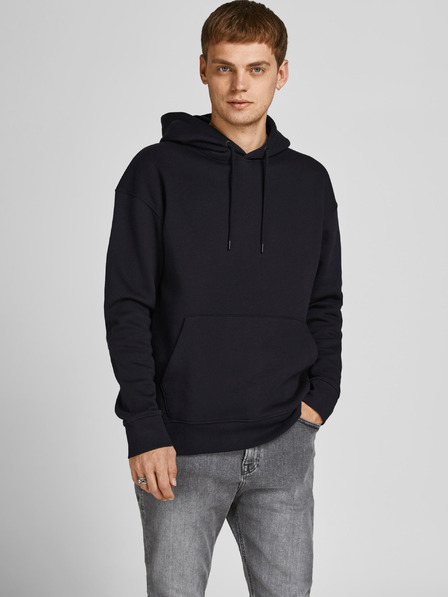 Jack & Jones Čierna pánska základná mikina Jack & Jones Star