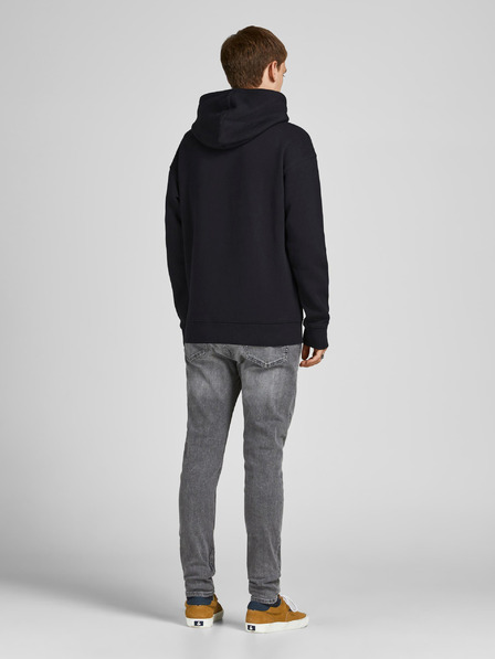 Jack & Jones Čierna pánska základná mikina Jack & Jones Star