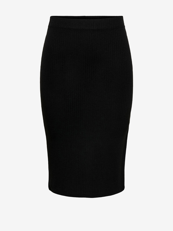 ONLY Čierna dámska rebrovaná sukňa bez rukávov ONLY Emma