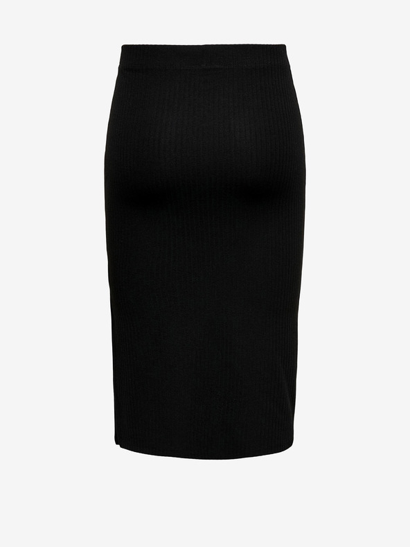 ONLY Čierna dámska rebrovaná sukňa bez rukávov ONLY Emma