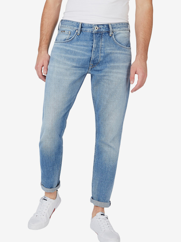 Pepe Jeans Svetlomodré pánske džínsy Pepe Jeans Callen rovného strihu