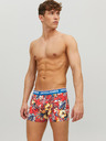 Jack & Jones Súprava troch pánskych vzorovaných boxeriek v červenej, čiernej a modrej farbe Jack & Jones Azores