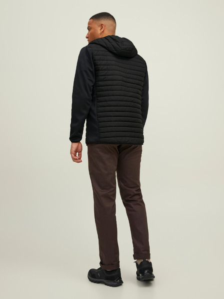 Jack & Jones Čierna pánska ľahká prešívaná bunda Jack & Jones
