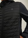 Jack & Jones Čierna pánska ľahká prešívaná bunda Jack & Jones