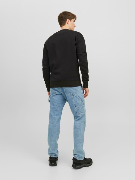 Jack & Jones Čierna pánska mikina Jack & Jones Vester