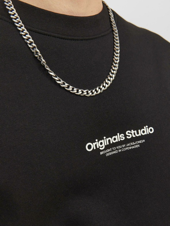 Jack & Jones Čierna pánska mikina Jack & Jones Vester