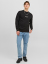Jack & Jones Čierna pánska mikina Jack & Jones Vester