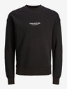Jack & Jones Čierna pánska mikina Jack & Jones Vester