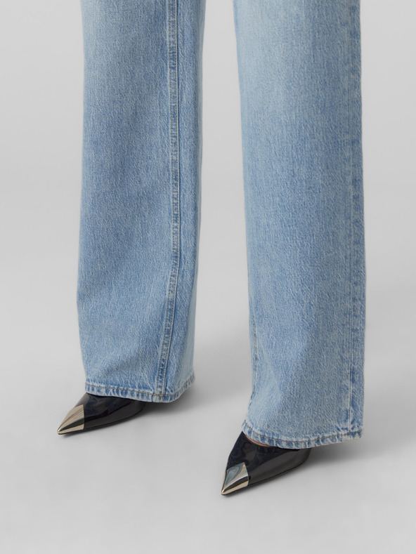 Vero Moda Svetlomodré dámske džínsy širokého strihu VERO MODA Tessa